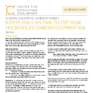 The cover of an article by Tim Magee on How to cut your Carbon footprint 50%